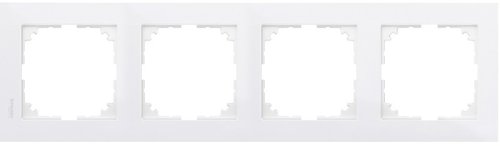 Рамка универсальная Schneider Electric Merten M-Pure 4-м. полярно-белый картинка